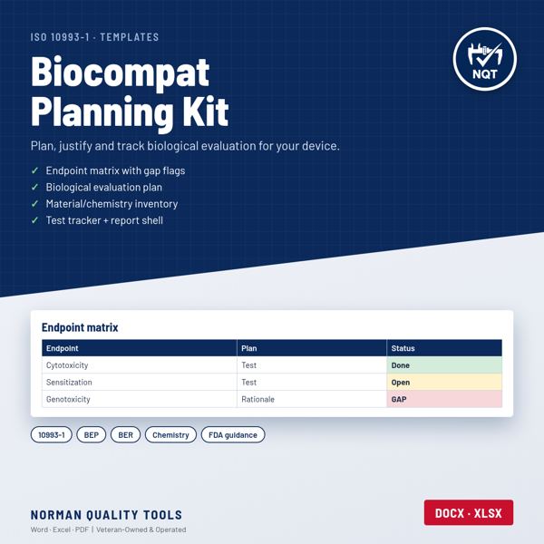 Biocompatibility Planning Kit (ISO 10993) cover