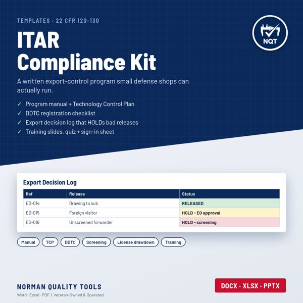 ITAR Compliance Kit cover
